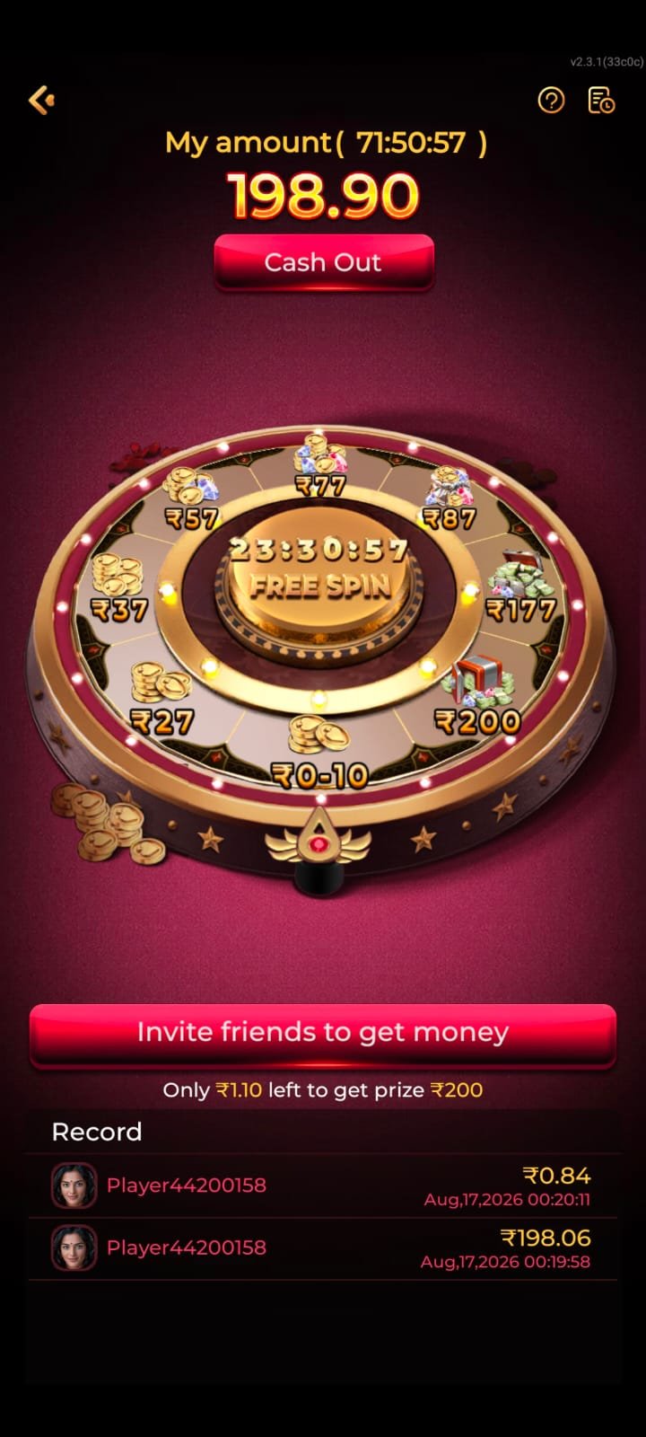 RajSpin Game login and registration